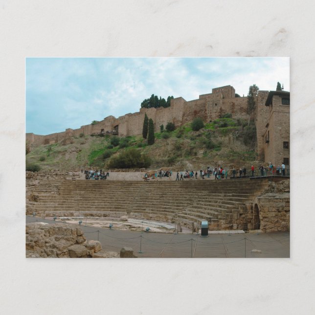 Cartão Postal Teatro Romano de Málaga (Frente)
