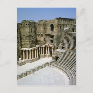 Cartão Postal Teatro romano em Bosra, Síria