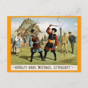 Cartão Postal Teatro Vintage "Michael Strogoff"
