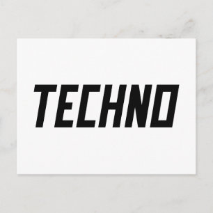 Cartão Postal TECHNO Music