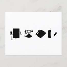 Cartão Postal Technologie Evolutionstheorie des Telefon