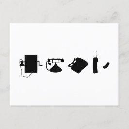 Cartão Postal Technologie Evolutionstheorie des Telefon