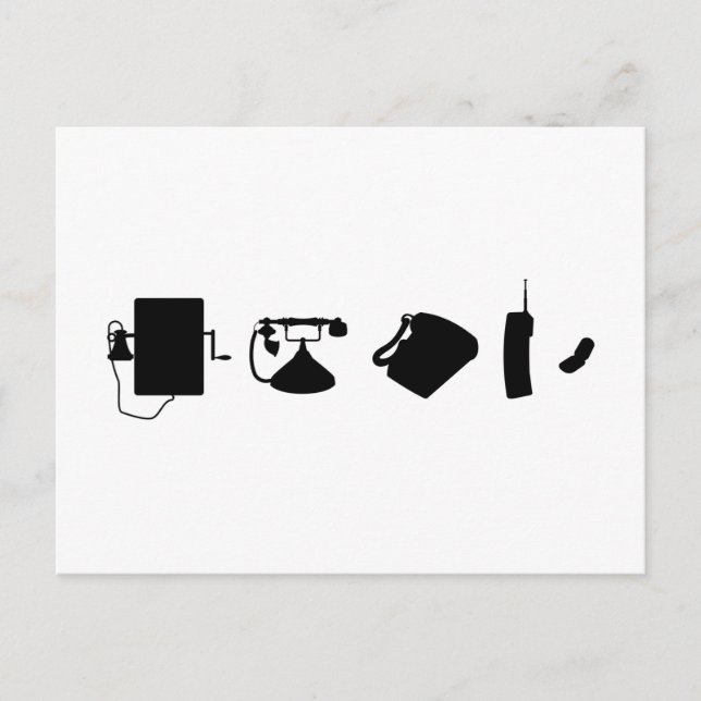 Cartão Postal Technologie Evolutionstheorie des Telefon  (Frente)