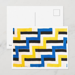 Cartão Postal Tecido Simultâneo Sonia Delaunay