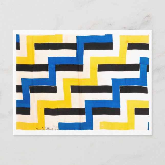 Cartão Postal Tecido simultâneo | Sonia Delaunay | (Frente)