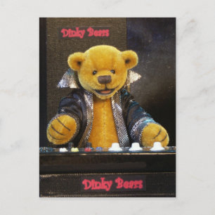 Cartão Postal Teclado Dinky Bears