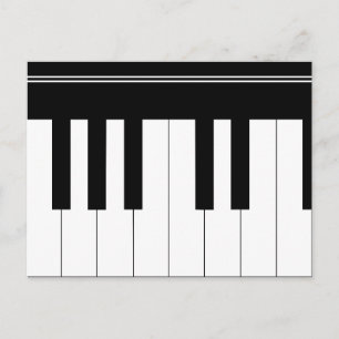 Cartão Postal Teclado Piano