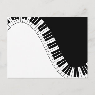 Cartão Postal Teclado Piano