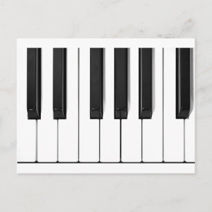 Cartão Postal teclas de piano