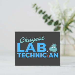CARTÃO POSTAL TÉCNICO DE LABORATÓRIO OKAYEST - TÉCNICA DE LAB