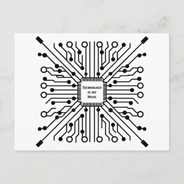 Cartão Postal Tecnologia é o meu uso (Frente)