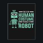Cartão Postal Tecnologia legal Robot Funny Robot<br><div class="desc">Tecnologia Robô legal Engraçado Robô. Tecnologia Robot Kids Legal Robótica.</div>