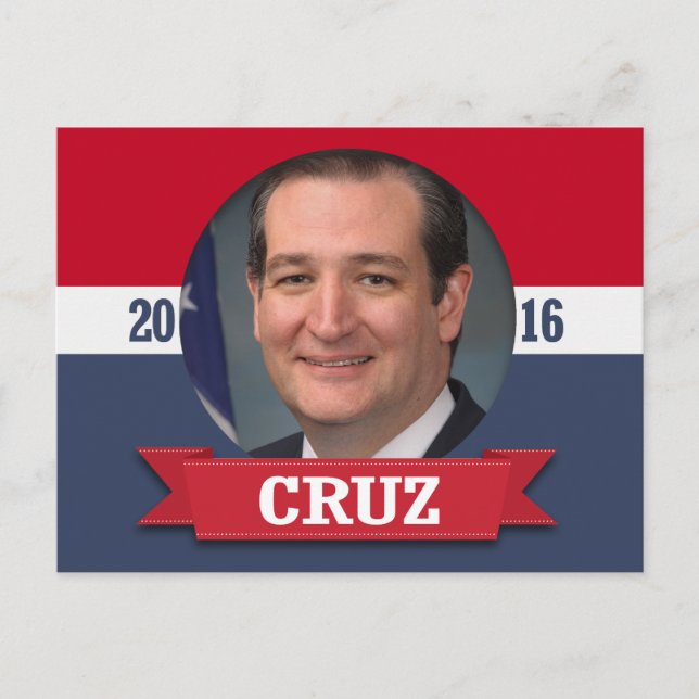 Cartão Postal Ted Cruz 2016 (Frente)