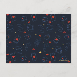 Cartão Postal Ted Lasso   Padrão de Lançamento de Ícone de Chá e