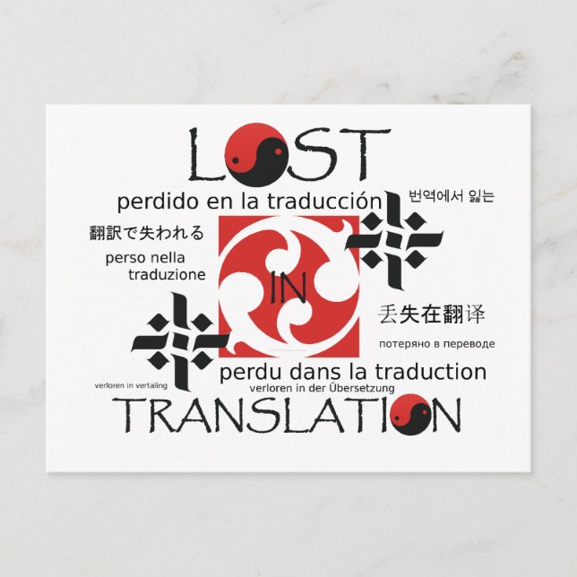 Cartão Postal TEE perdido na tradução (Frente)