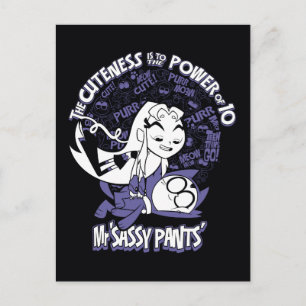 Cartão Postal Teen Titans Go!   Starfire & Mr Sassy Pants