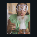 Cartão Postal Teenage girl performing science experiment<br><div class="desc">AssetID: 78376087 / Jupiterimages,  Brand X Pictures / Teenage girl performing science experiment</div>