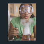 Cartão Postal Teenage girl performing science experiment<br><div class="desc">AssetID: 78376087 / Jupiterimages,  Brand X Pictures / Teenage girl performing science experiment</div>