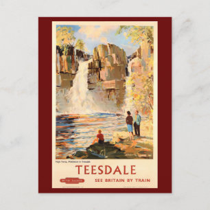 Cartão Postal Teesdale, Inglaterra, Visita de Férias