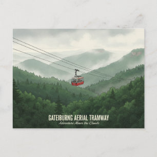 Cartão Postal Teleférico de Gatlinburg Tennessee