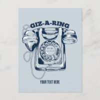 Telefone azul de disco giratório