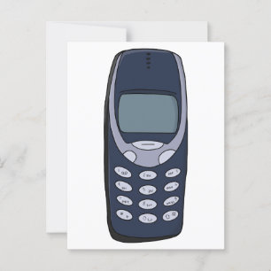 Cartão Postal Telefone celular Vintage