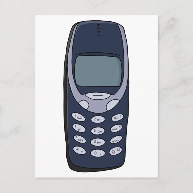 Cartão Postal Telefone celular Vintage (Frente)