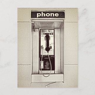 Cartão Postal Telefone Público Antigo