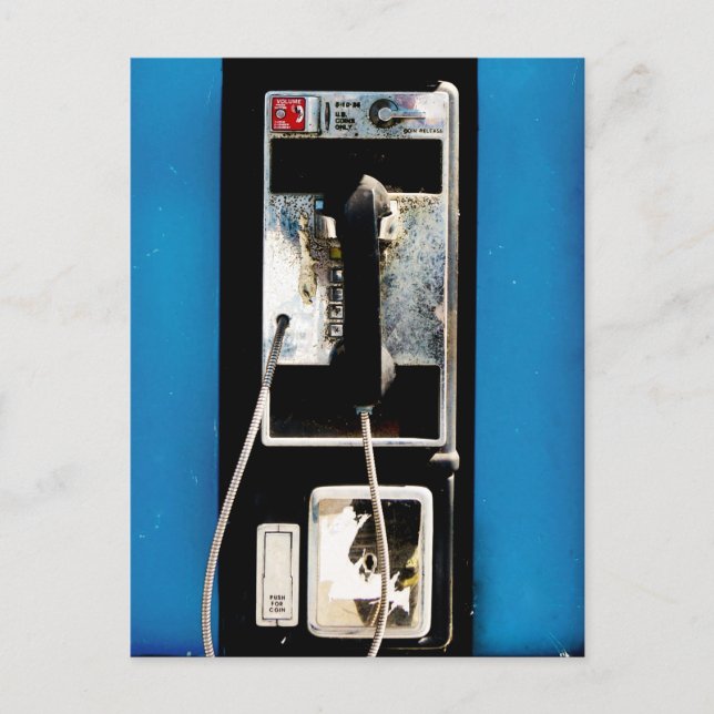 Cartão Postal Telefone Público Antigo (Frente)