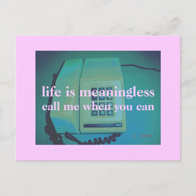 Cartão Postal telefone residencial (Frente)