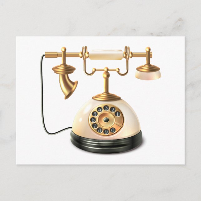 Cartão Postal Telefone Retro (Frente)
