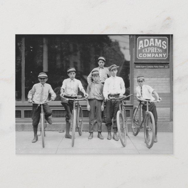 Cartão Postal Telegram Messenger Boys, 1911 (Frente)