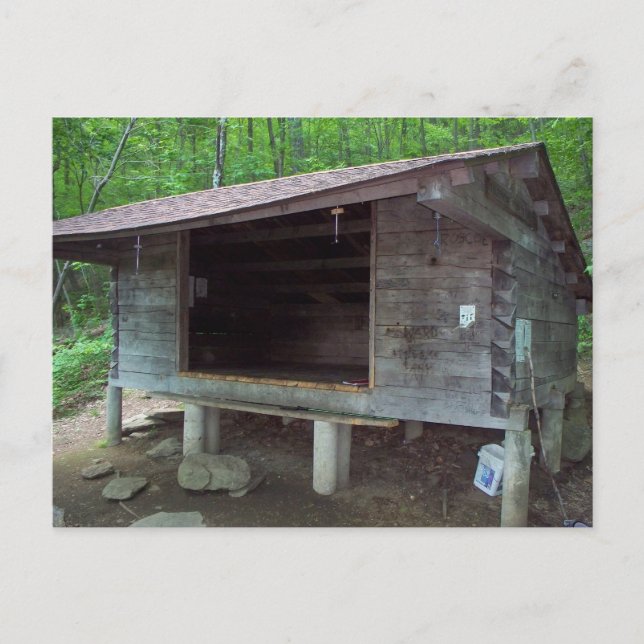 Cartão Postal Telephone Pioneers Shelter Appalachian Trail (Frente)