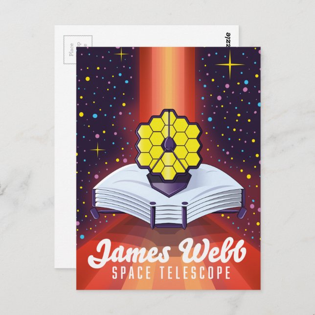 Cartão Postal Telescópio espacial James Webb (Frente/Verso)