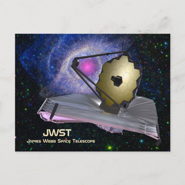 Cartão Postal Telescópio espacial James Webb JWST (Frente)