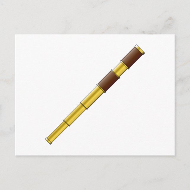 Cartão Postal Telescópio Pirata Spyglass (Frente)