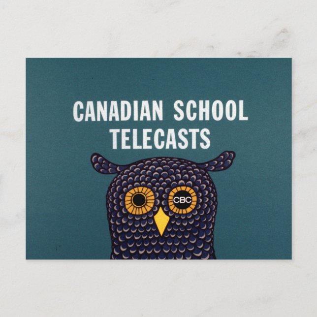 Cartão Postal Televisão Escolar Canadense (Frente)