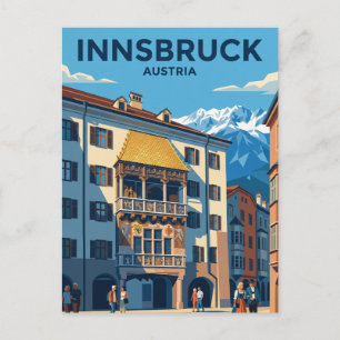 Cartão Postal Telhado Dourado (Goldenes Dachl) Áustria