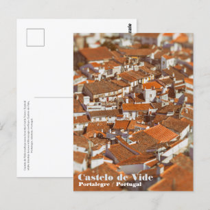 Cartão Postal Telhados de Castelo de Vide. Alentejo, Portugal