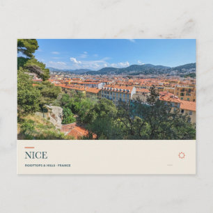 Cartão Postal Telhados de Nice a partir de Castle Hill