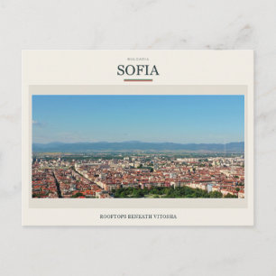 Cartão Postal Telhados de Sofia sob a Vitosha