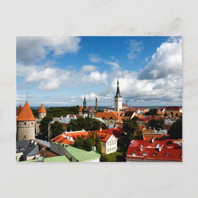 Cartão Postal Telhados de Tallinn (Frente)