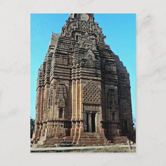 Cartão Postal Telika Mandir, Madhya Pradesh, Índia (Frente)