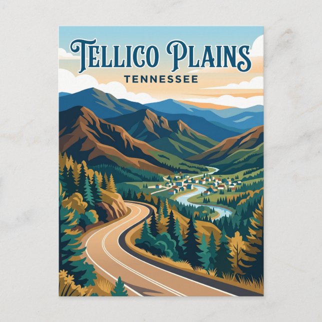 Cartão Postal Tellico Plains EUA (Frente)
