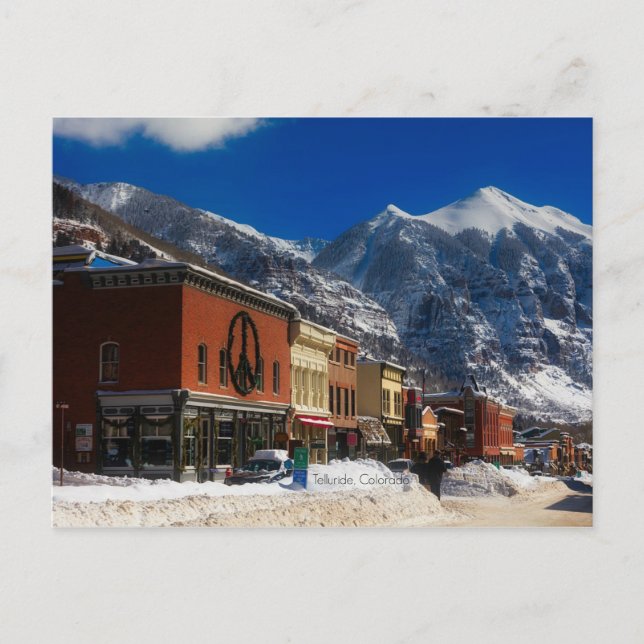 Cartão Postal Telluride, fotografia da paisagem do Colorado (Frente)