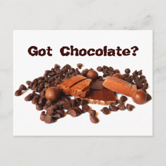 Cartão Postal Tem chocolate?