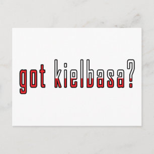 Cartão Postal tem kielbasa? Sinalizador