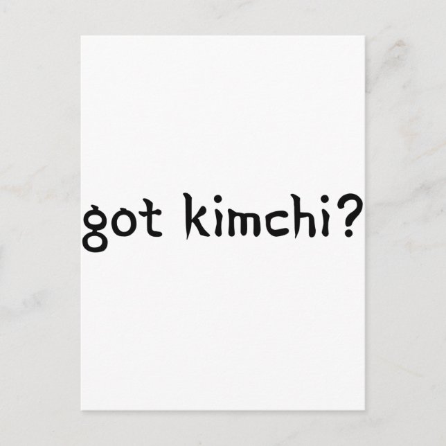 Cartão Postal tem kimchi? (Frente)