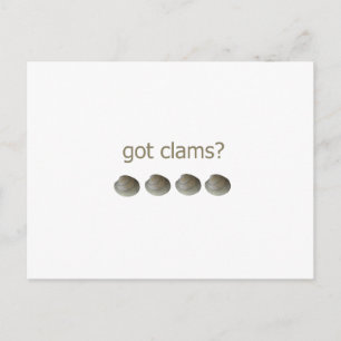 Cartão Postal tem o logótipo da clams?