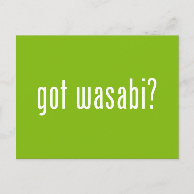 Cartão Postal tem o wasabi? (Frente)